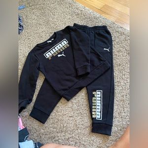 Kids PUMA sweatsuit outfit